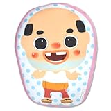 ちっちゃいおっさん　ダイカットクッション　水玉