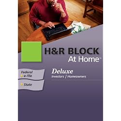 H&R Block At Home 2009 Deluxe Federal + State + eFile [Formerly TaxCut] [Download]