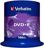 Produkt-Bild: Verbatim Rohlinge DVD+R 4,7 GB 16fach, 100 St&uuml;ck