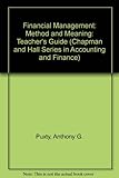 Financial management : method and meaning