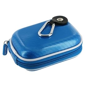 rooCASE EVA Hard Shell (Candy Licorice Blue) Carrying Case with Memory Foam for Canon PowerShot Digital Camera A810 A1300 A2300 A2400 IS A3400 IS A4000