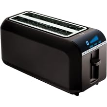 T-fal TL6802002 4-Slice Digital Toaster, Black
