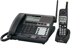 Panasonic KX-TG4500B 5.8 Ghz 4-Line FHSS Expandable Corded/Cordless Phone with Answering System, Black, 1 Handset