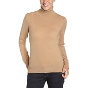 Red Moon Women's 100% Cashmere Long Sleeve Turtleneck Sweater