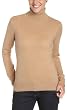 Red Moon Women's 100% Cashmere Long Sleeve Turtleneck Sweater