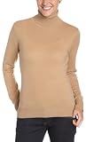 Red Moon Women's 100% Cashmere Long Sleeve Turtleneck Sweater