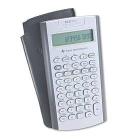 Click here to buy TEXAS INSTRUMENT TEXBAIIPLUSPRO BAII Plus PRO Financial Calculator, 10-Digit LCD Sold as 1... by Texas Instruments.