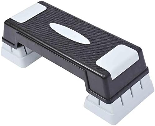 Soozier Adjustable Aerobic Stepper Cardio Exercise Platform 5" - 7" - 9" w/Riser