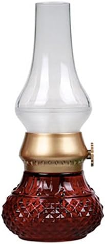 Rechargeable Flameless Candle with 8 Hour Battery Life and Realistic Blow On/Off Flame Control - Red