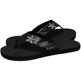 MLB Houston Astros Ladies Black Sequin Strap Flip Flops (7/8)