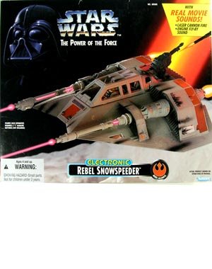 41ku%2BO6kJoL Star Wars Electronic Rebel Snowspeeder The Power of the Force Episode