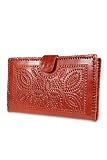 Perforated Leather Clutch