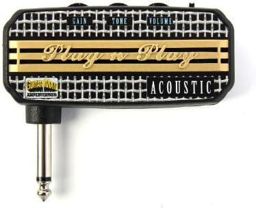 Guitar Man Plug N Play Acoustic Mini Headphone Amp Amplifier MP3 Input