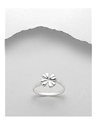Flower Ring In 92.5 Sterling Silver