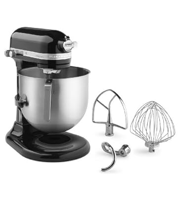 Kitchenaid Commercial 8-qt Bowl Lift NSF Stand Mixer Ksm8990ob 1.3hp Motor Black