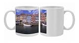 Nyhavn, or new harbour, busy restaurant area, Copenhagen, Denmark, Scandinavia, Photo Mugs