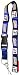 NEW YORK GIANTS BREAKAWAY VELCRO NYLON LANYARD