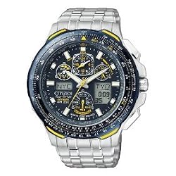 Citizen Eco-Drive Men's Blue Angels Skyhawk A-T Watch #JY0040-59L