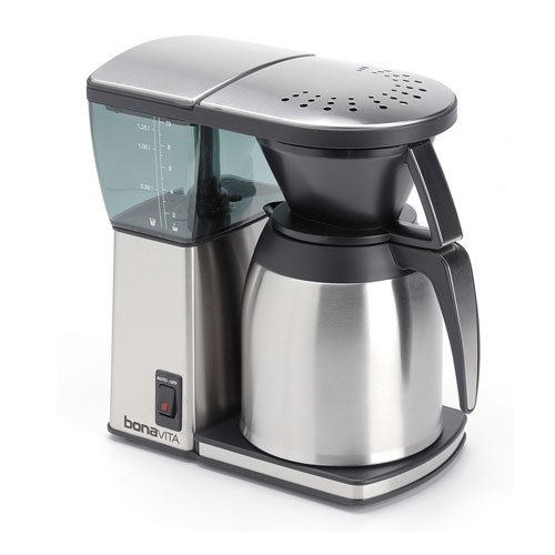 Bonavita BV1800TH 8-cup Coffee Maker w/ Thermal Carafe + Coffee Mug & Iced Beverage Cup + Coffee/ Espresso Descaler