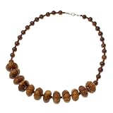 Roma's Choice Supari Wood Beaded Collar Necklace