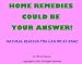 HOME REMEDIES COULD BE YOUR ANSWER! - NATURAL HEALING YOU CAN DO AT HOME