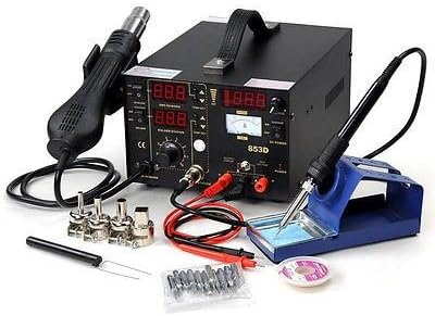 3 in 1 & Soldering Iron Station Hot Air Rework / 853d Welder
