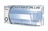 McKesson TACTILE PLUS PowderFree Nitrile Textured Exam Glove NonSterile, Blue, Small - Case