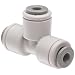 Celcon Push-to-Connect Tube Fitting, Acetal Copolymer, Tee, Tube OD
