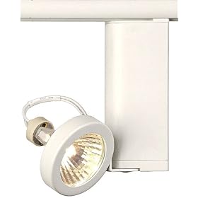 Lightolier White Shallow Ring MR16 Track Head