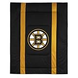 Boston Bruins NHL "Sidelines Collection" Bed Comforter (Queen)