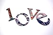 Recycled Tin Words- (love)