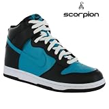 Nike Dunk Hi Top Leather Trainer Black/ Blue Nike Dunk Hi Top Leather Trainer Black/ Blue