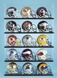 Mounted Memories Three Mini Helmets Display Case
