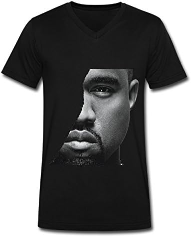 Best Black V Neck T Shirt For Men The Saint Pablo Tour 2016 Kanye West Logo