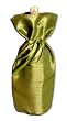 Shantung Green Wine Bottle Bag