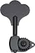 Hipshot HB6C-1/2 Bass Tuning Machine Set, Black