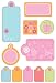 Rob and Bob Stickers Embossed Cardstock Tags Butterfly Image