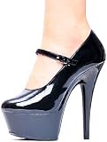 609-EDEN, 6" Pointed Stiletto Heel Mary Jane Pump.