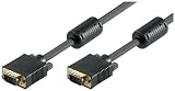 Wentronic 50490 Monitorkabel (15-polig HD Stecker auf 15-polig HD Stecker SVGA XGA) 5m schwarz
