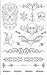 Metallic Silver Jewelry Inspired Temporary Bling Tattoo by Eufouria Inc. YW-015 RS.99.00