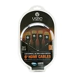 VIZIO VMAX1000-6D HD HDMI 1.3c Cable Dual Pack (6 Feet)