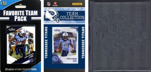 NFL Tennessee Titans Licensed 2010 Score Team Set and Favorite Player Trading Card Pack Plus Storage Album