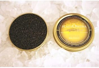 Plaza De Caviar Plaza Osetra Farmed Russian Sturgeon Caviar 8.8 ounces Vacuum Sealed Tin