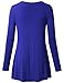 Swing Shirt,Timeson Women's Maternity Clothing V-Neck Long Sleeve Flowy A-Line Casual Womens Workout Stretch Knit Basic Comfy Tunic Tops Blouse Colorful Blue Large