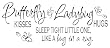 Butterfly Kisses Ladybug Hugs Sleep Like a Bug in Rug Wall Quote Decal