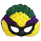 Mardi Gras Mask Face Mask Venetian Mask Masquerade Ball Feathers