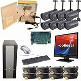 PRO-PCBI8 Geovision CCTV DVR System w/ 8 Sony Weatherproof Bullet Infrared Cameras (sees 70 feet)