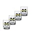 NCAA Michigan Wolverines Set of 4 Double Old Fashioned Glasses, 14-Ounce