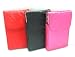 3 Set of Flip Open Business Card Case Id Wallet Holders : Black, Pink & Red