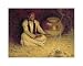 Fireside by Eanger irving Couse. Size 15.97 inches width by 12.05 inches height. High Quality Art Poster Print
